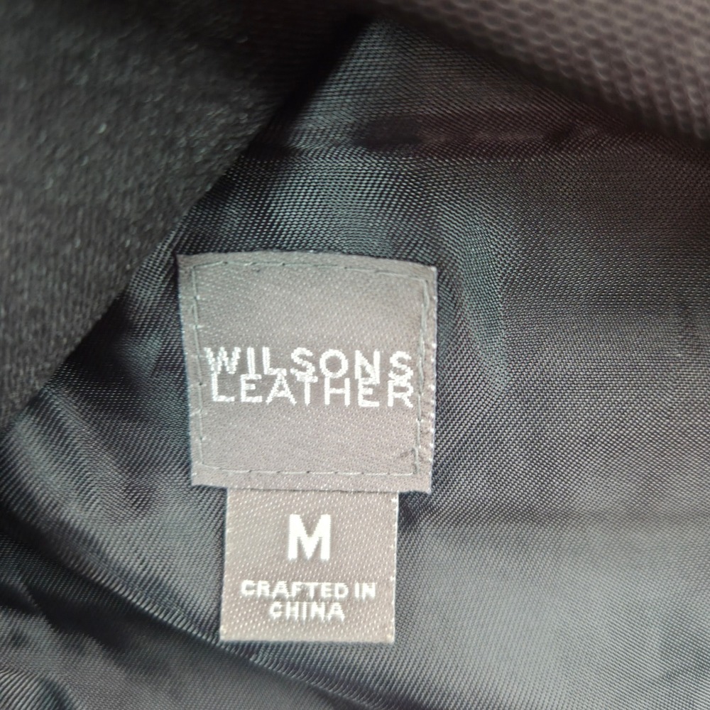 Wilsons Leather Womens Black Leather Front Zip Vest Size M - Picture 7 of 11